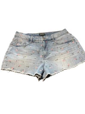 Wild Fable Floral Cut Off Denim Shorts Size 8